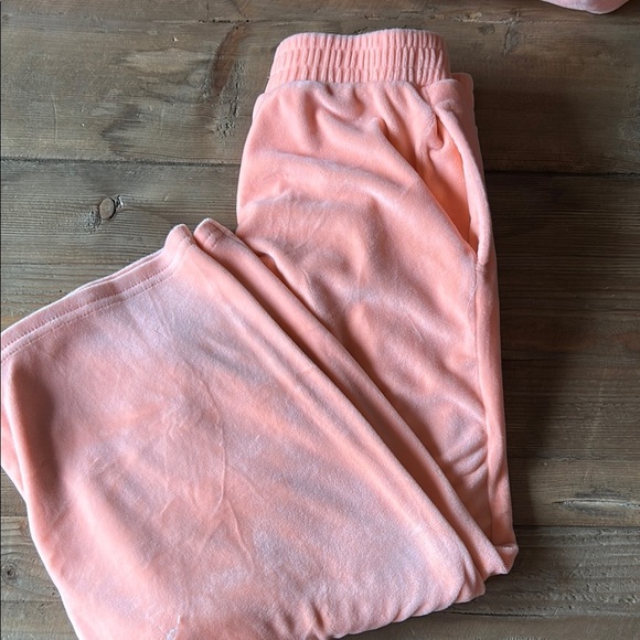 btween Kids Matching Set in Peach, fleece hoodie and pants, Size 7 - Picture 4 of 4